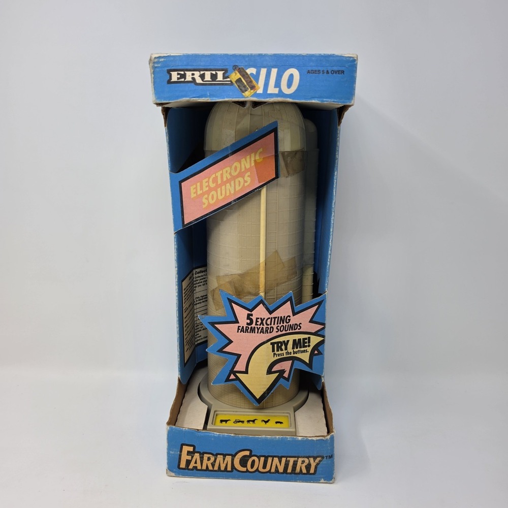 Vintage 1992 ERTL Farm Country Silo with Electronic Sounds #4229   **Read**